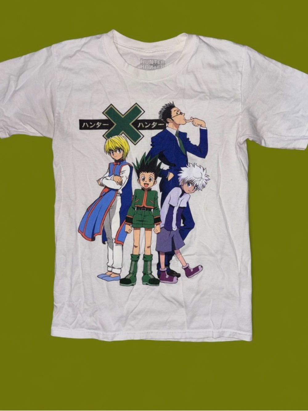 HunterXHunter White Anime Character Group Graphic Tee